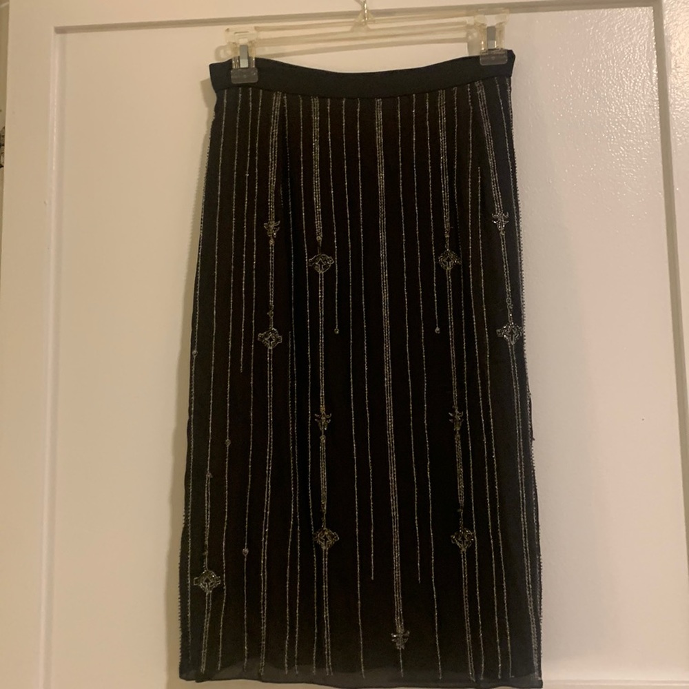BADGLEY MISCHKA BEADED SKIRT.